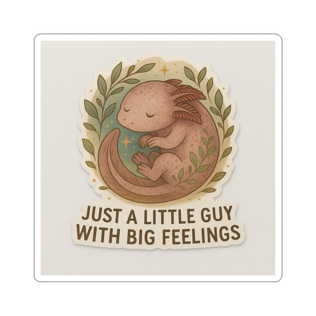 Axolotl Sticker, Big Feelings Art, Laptop Decor