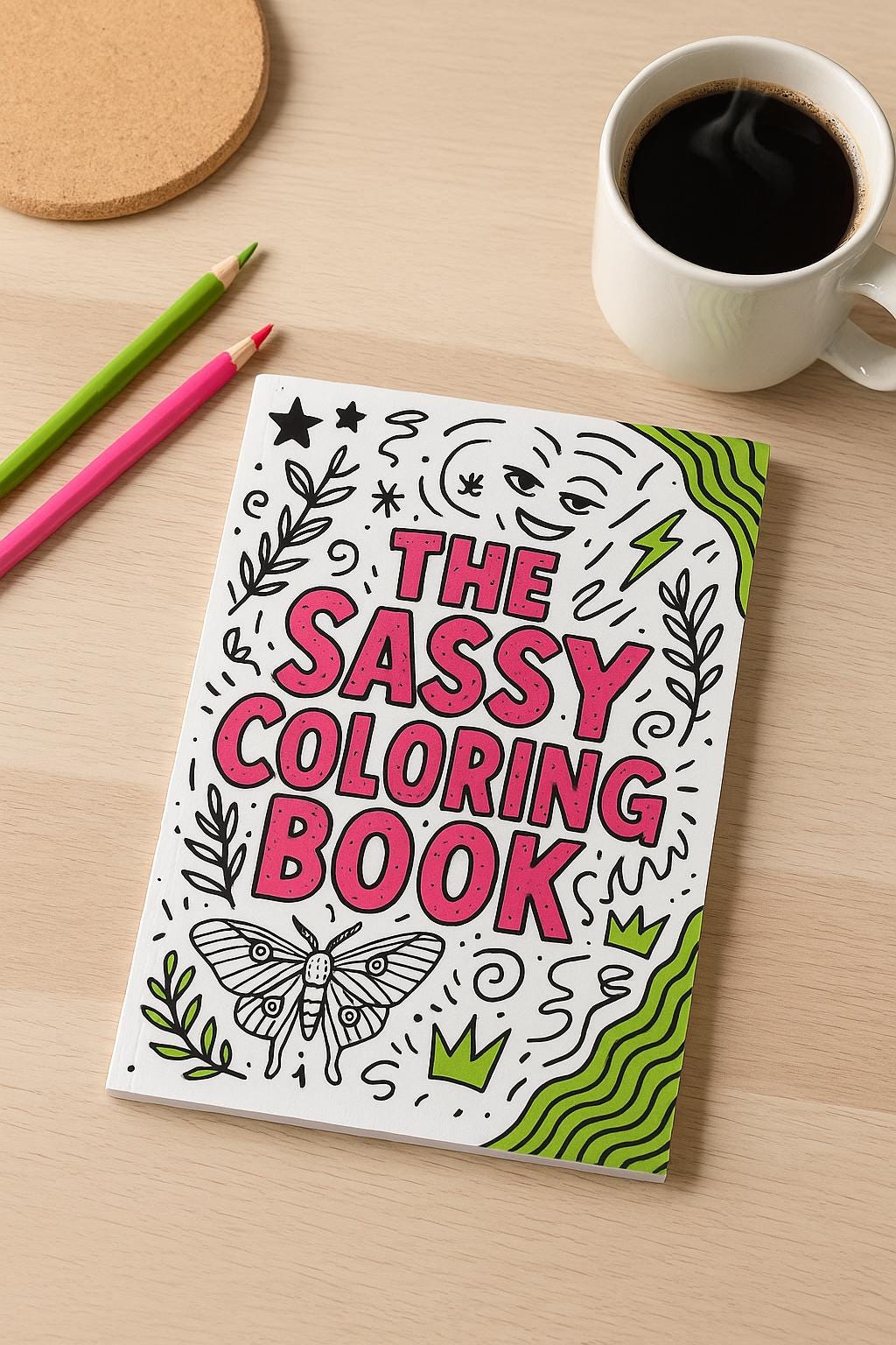 Snarky Adult Coloring Book | Funny Stress Relief Gift (PDF Pattern)