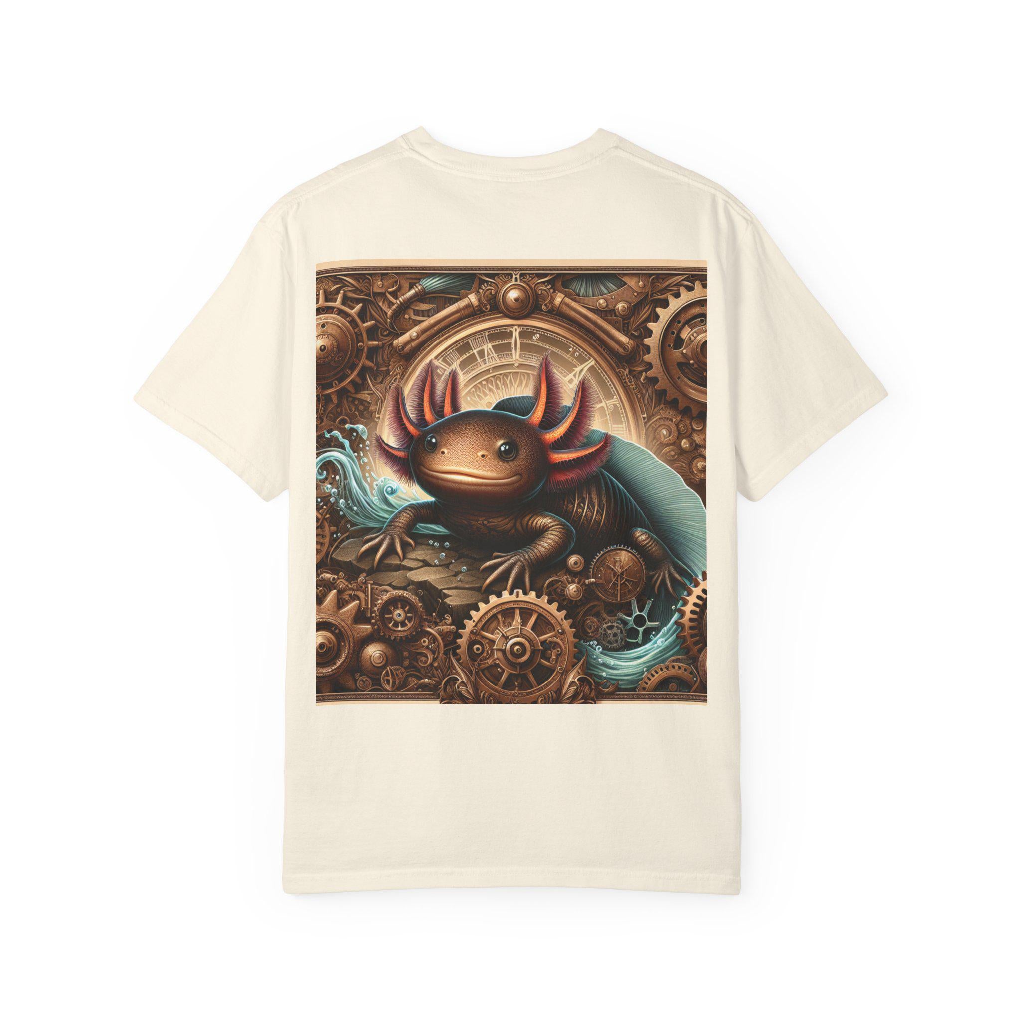 Steampunk Axolotl Graphic T-Shirt, Unisex Vintage Style