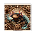 Steampunk Axolotl Sticker | Glossy Vinyl Decal, Laptop Decor