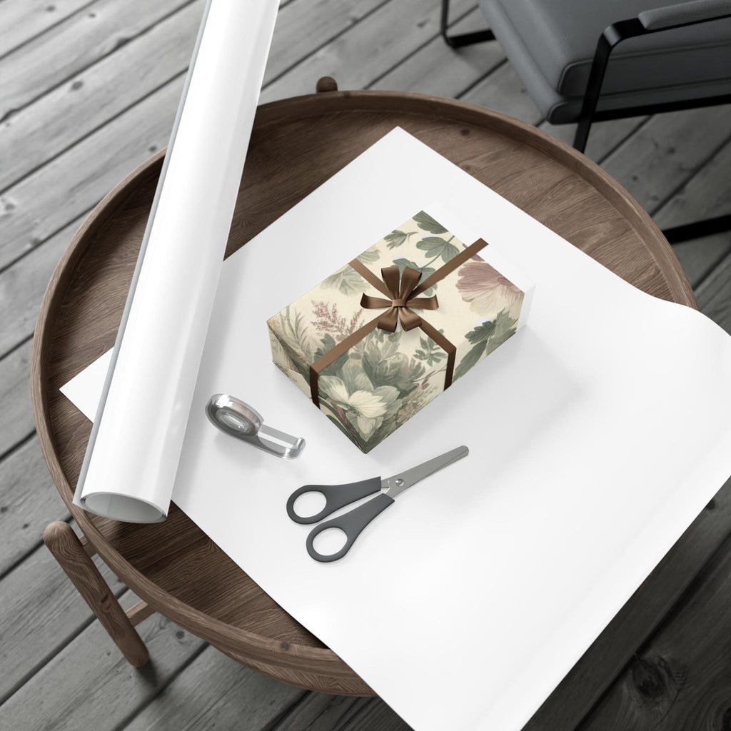 Floral Gift Wrap Papers, Vintage Style, Eco-Friendly