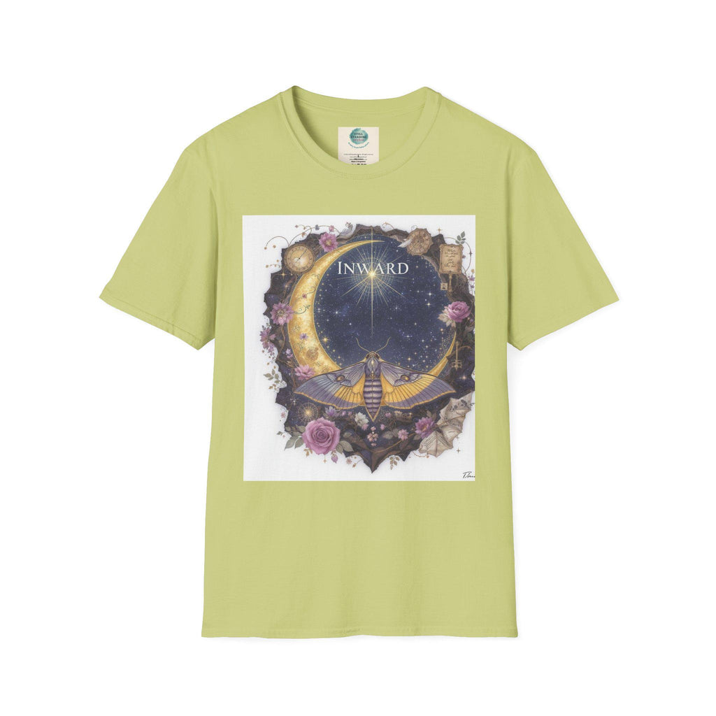 Mystical Moon Graphic T-Shirt – Boho Celestial Art Tee
