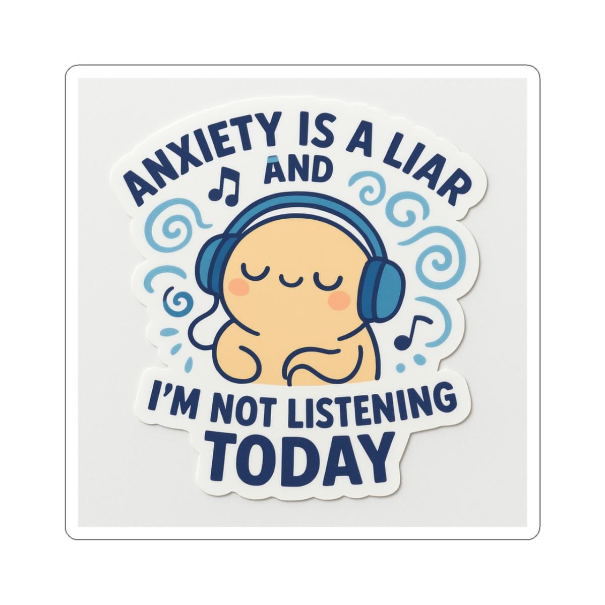 Anxiety is a Liar Vinyl Sticker, Mental Health Awareness, Laptop Decal