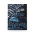 Blue Mushroom Forest Journal | Hardcover Notebook, Fern & Fungi Artwork