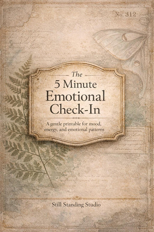 5-Minute Emotional Check-In Bundle | Printable Mood & Journal Set
