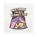 Blanket Fort Sticker – Cozy Laptop Decal, Home Office Decor