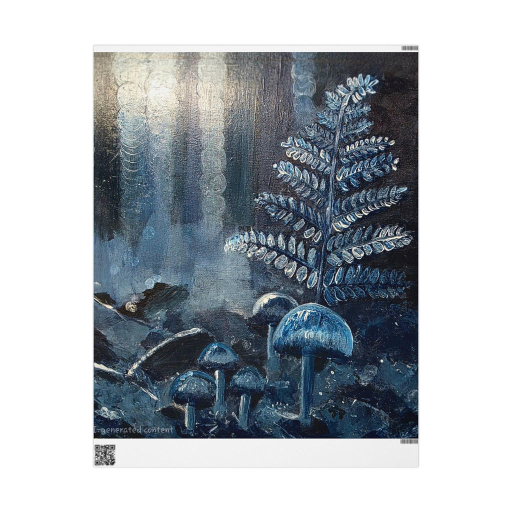 Moonlit Mushroom Forest Wrapping Paper