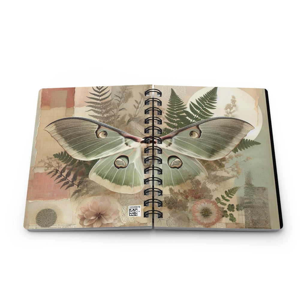 Butterfly Spiral Journal, Vintage Nature Design