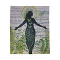 Nature Inspired Velveteen Plush Blanket | Whimsical Cozy Throw
