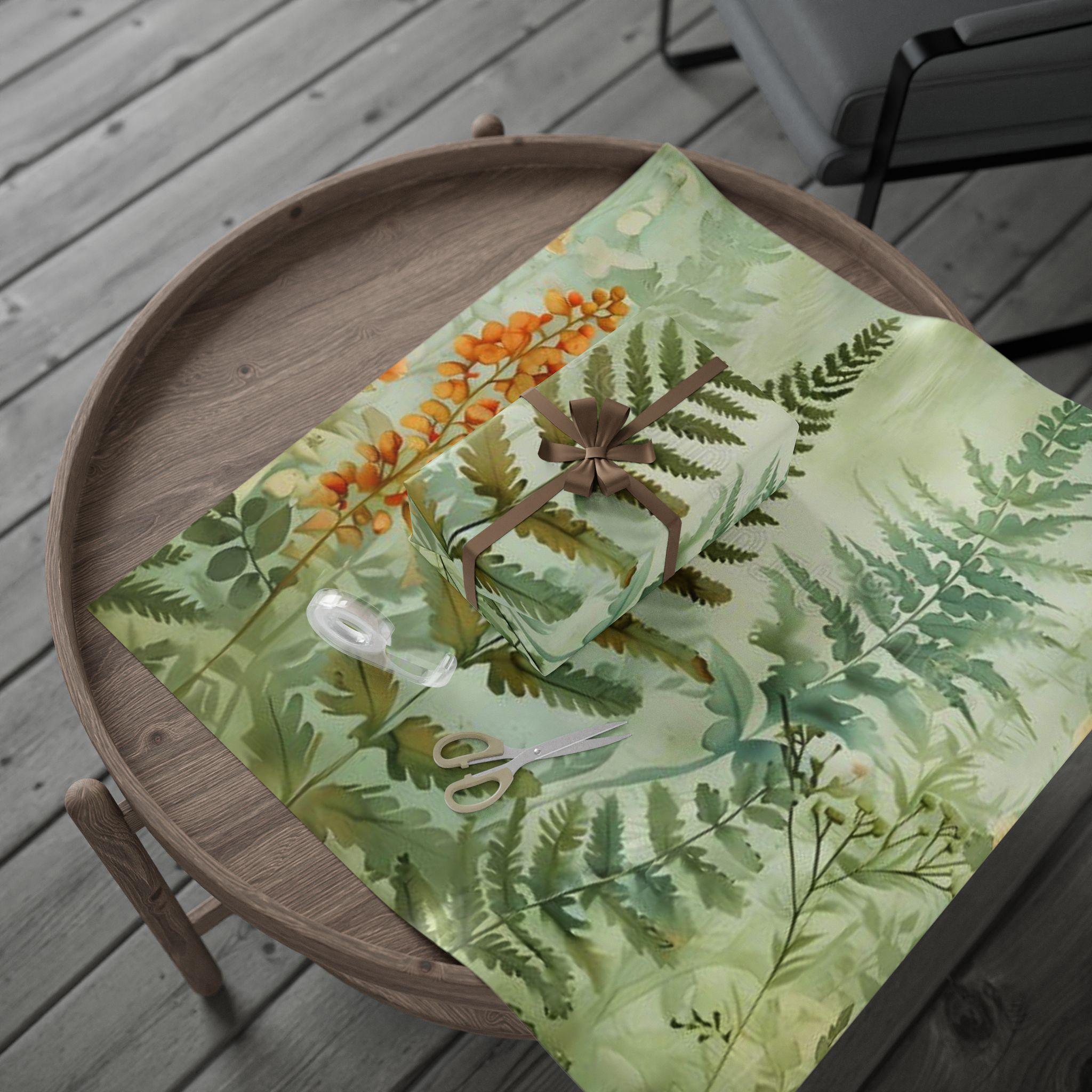 Botanical Wrapping Papers - Eco-Friendly Gift Wrap, Nature-Inspired, Floral Design, Birthday, Wedding, Holiday, Crafting Supplies
