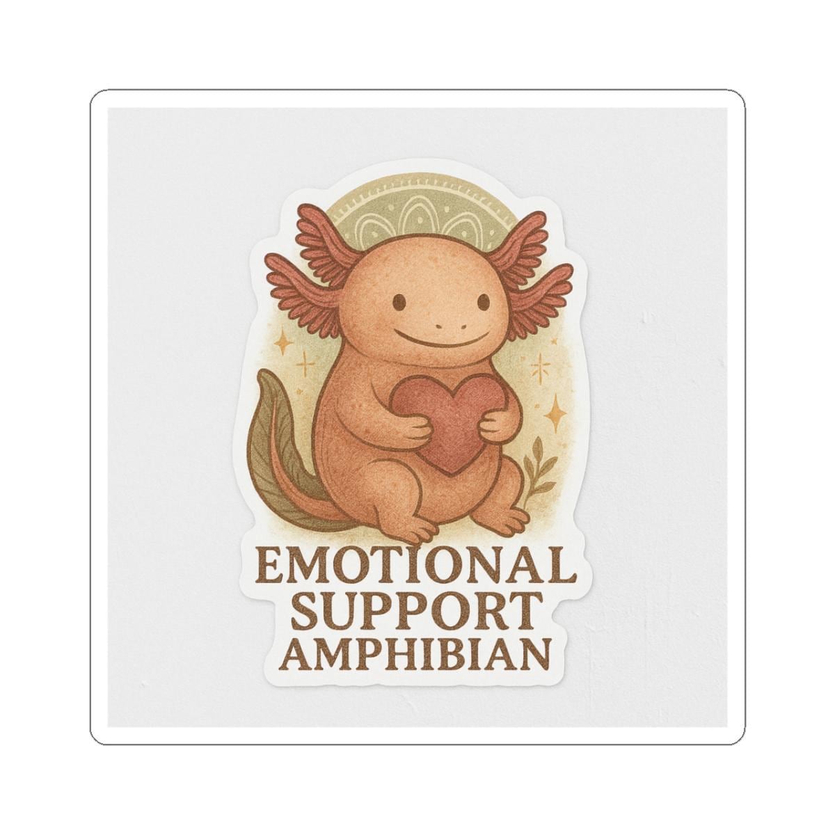 Axolotl Sticker | Emotional Support Amphibian Art, Laptop Decal