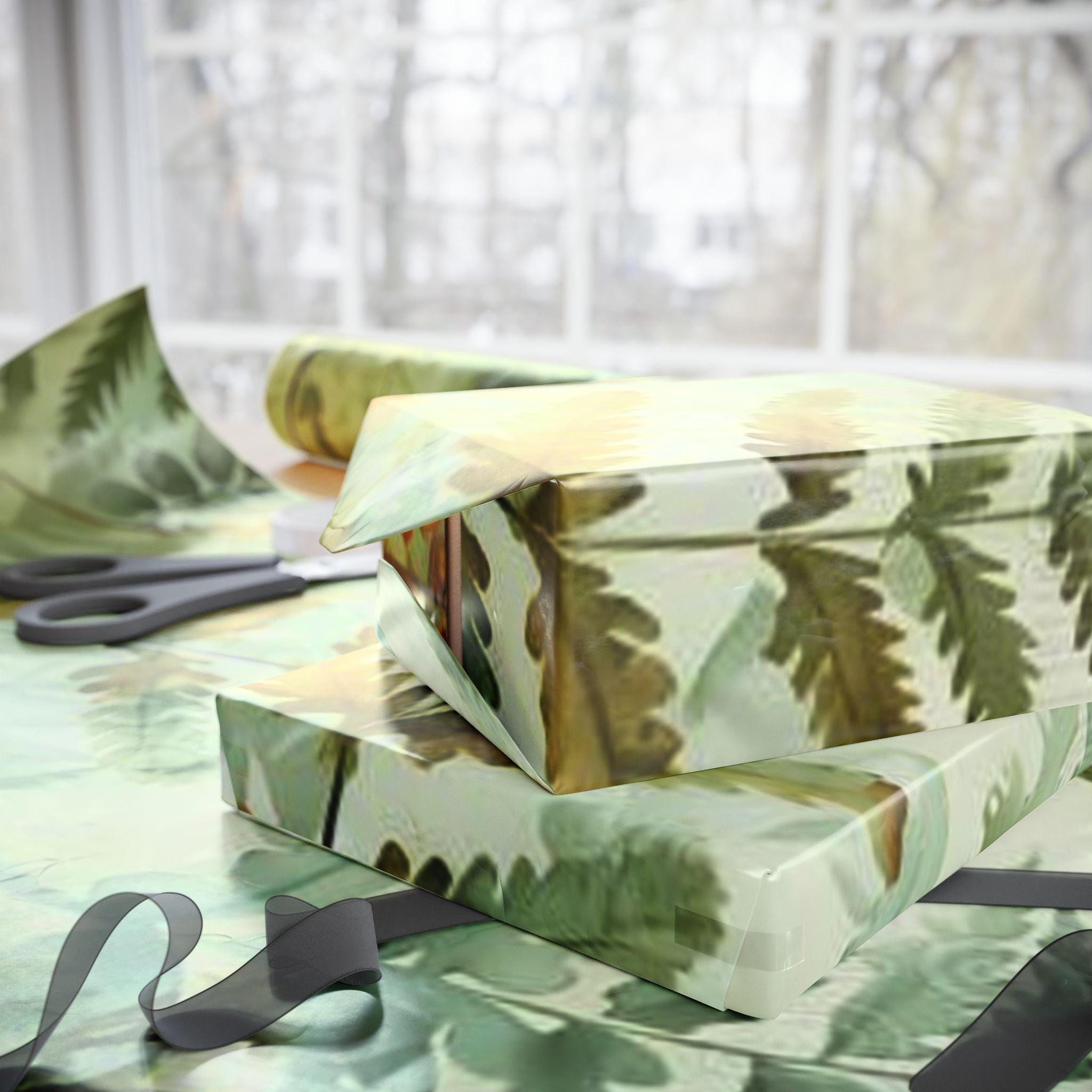 Botanical Wrapping Papers - Eco-Friendly Gift Wrap, Nature-Inspired, Floral Design, Birthday, Wedding, Holiday, Crafting Supplies