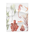 Ocean Fleece Baby Blanket – Nautical Nursery Decor, Coastal Throw