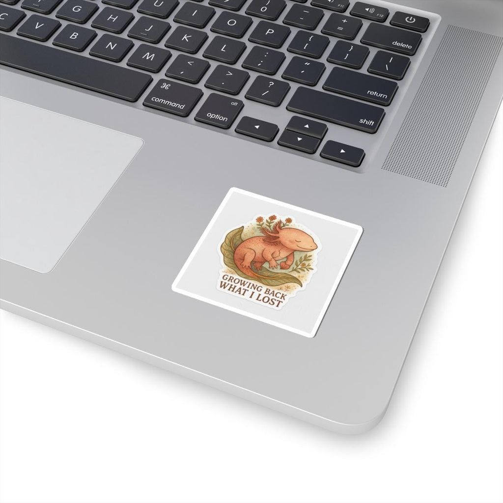 Whimsical Axolotl Kiss-Cut Stickers | Nature Lover Laptop & Journal Decor