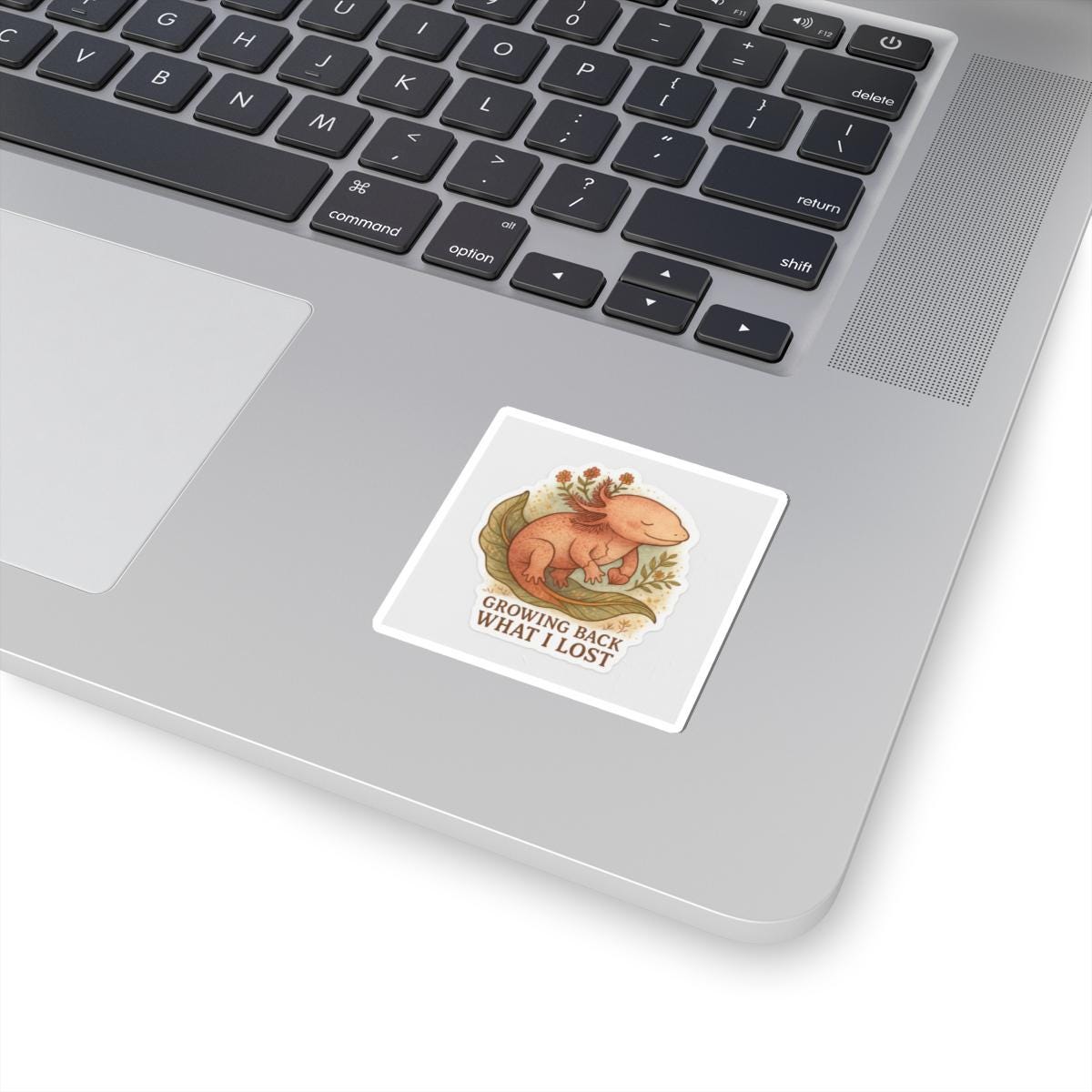 Whimsical Axolotl Kiss-Cut Stickers | Nature Lover Laptop & Journal Decor