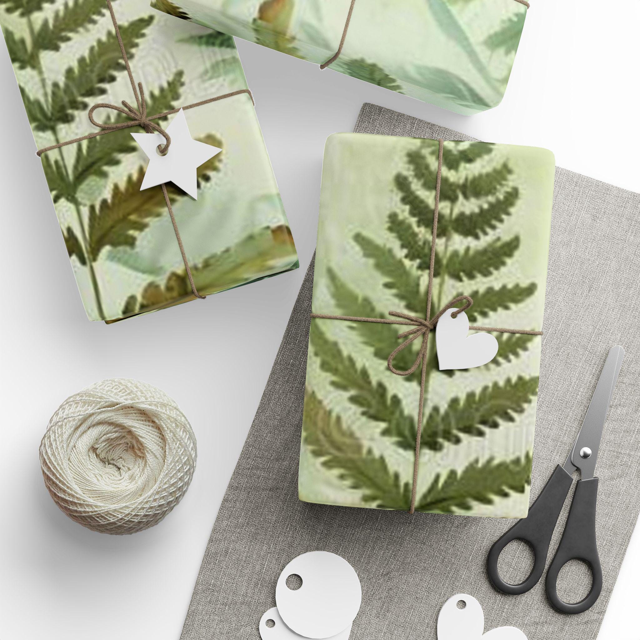 Botanical Wrapping Papers - Eco-Friendly Gift Wrap, Nature-Inspired, Floral Design, Birthday, Wedding, Holiday, Crafting Supplies