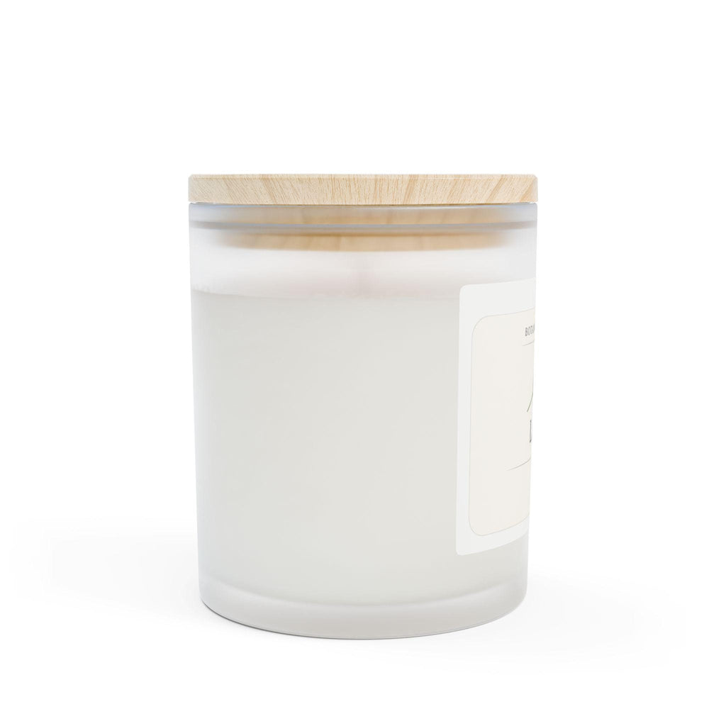 Lavender Botanical Soy Candle | Frosted Jar, Maple Lid, Coconut Wax, Relaxation