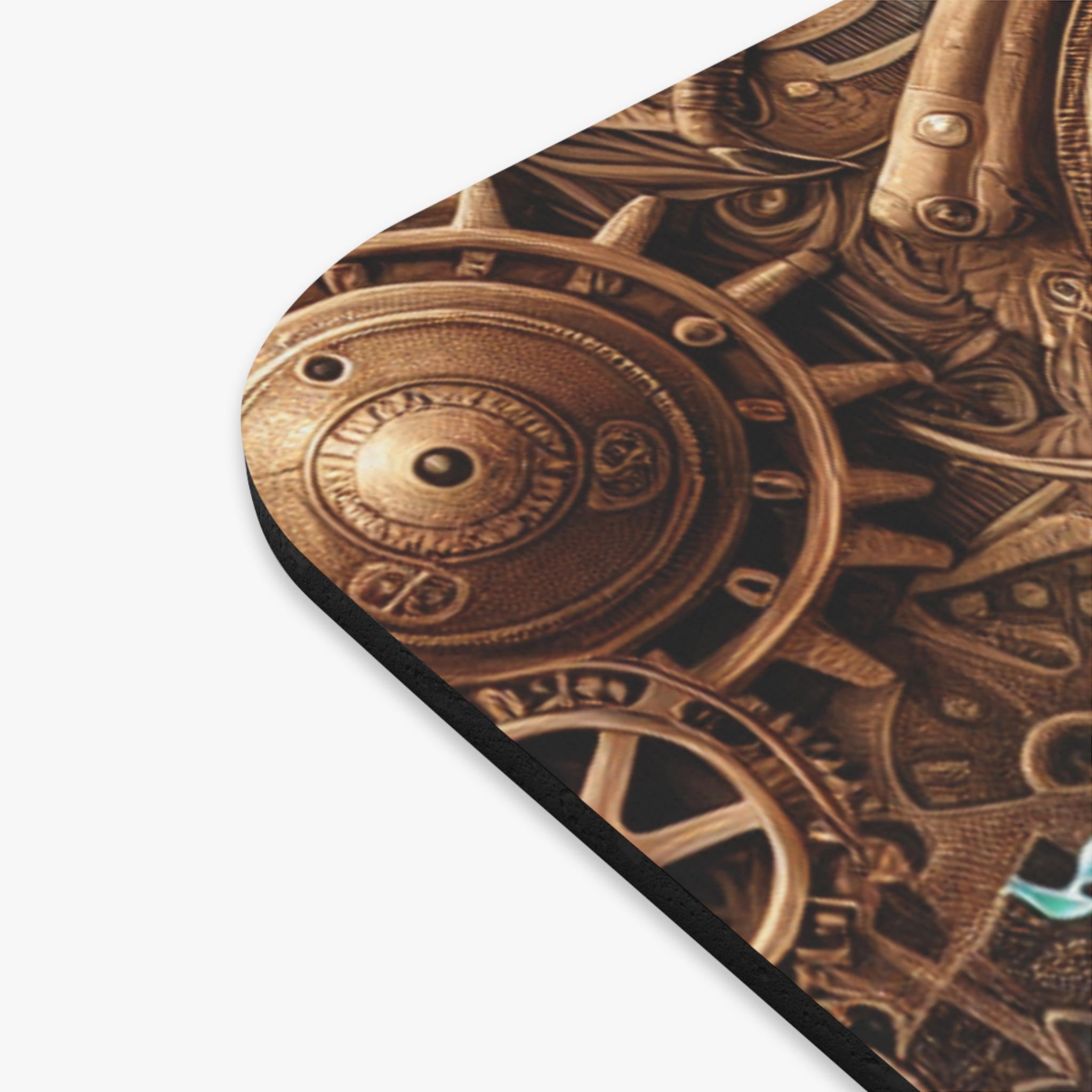 Steampunk Axolotl Mouse Pad - Rectangle, Gaming Mouse Mat, Desk Accessories, Non-Slip Mousepad, Office Decor