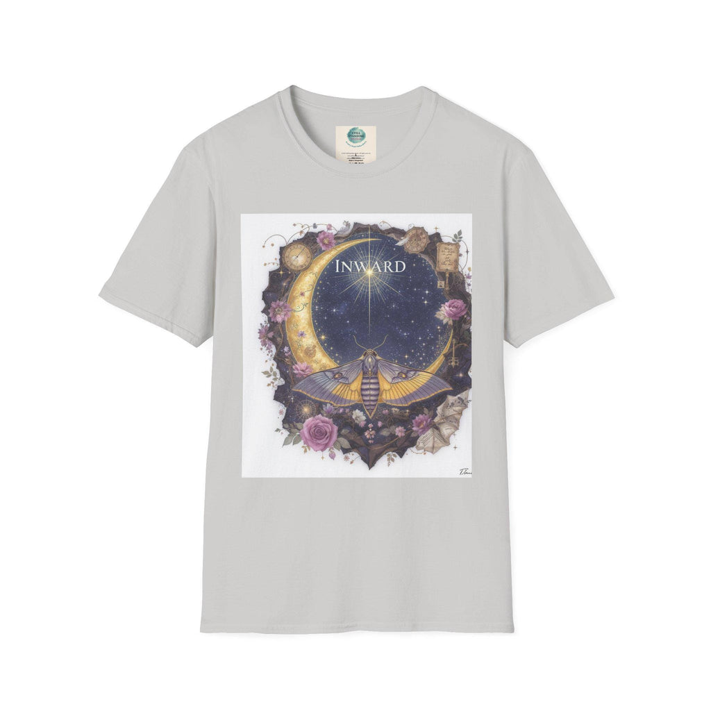 Mystical Moon Graphic T-Shirt – Boho Celestial Art Tee