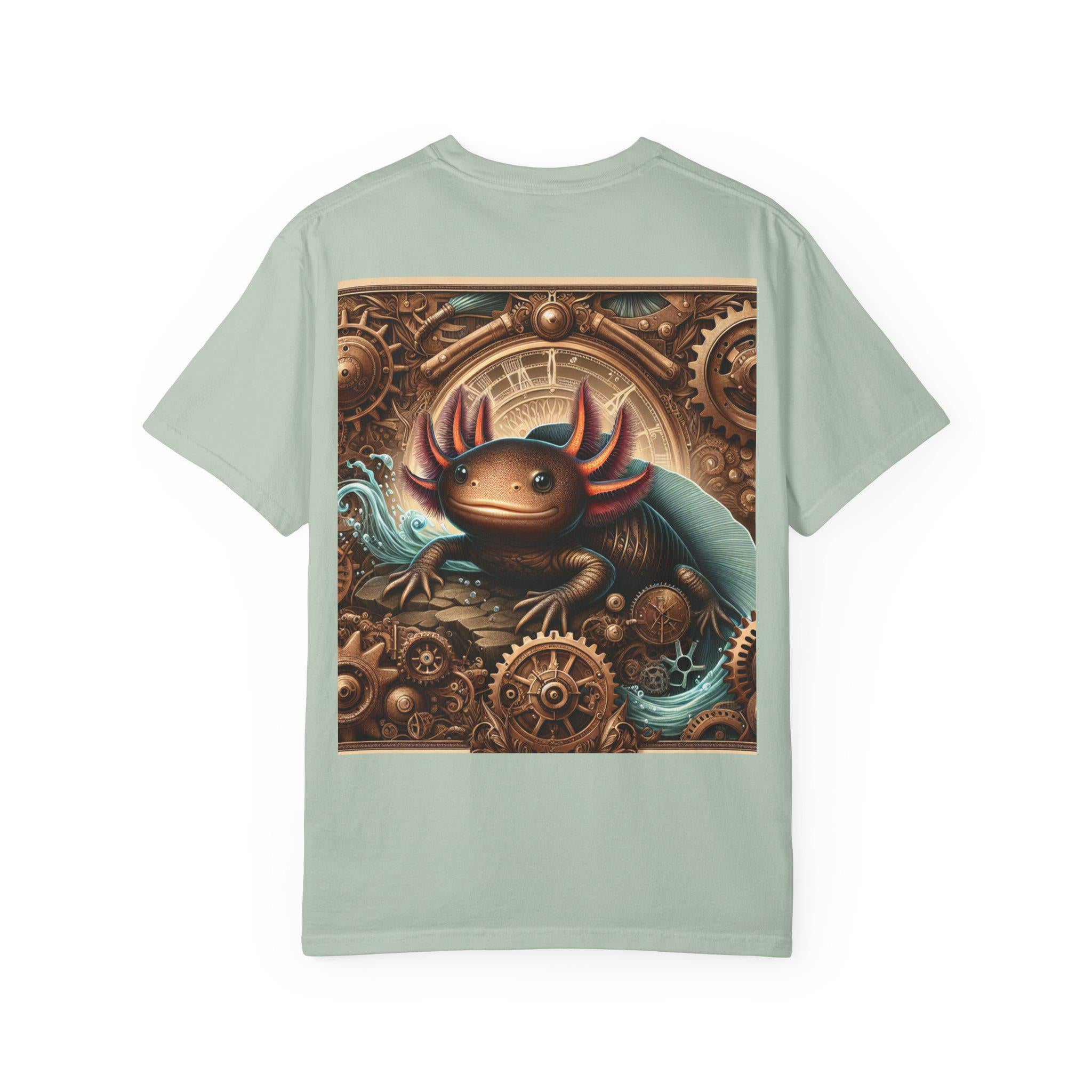 Steampunk Axolotl Graphic T-Shirt, Unisex Vintage Style
