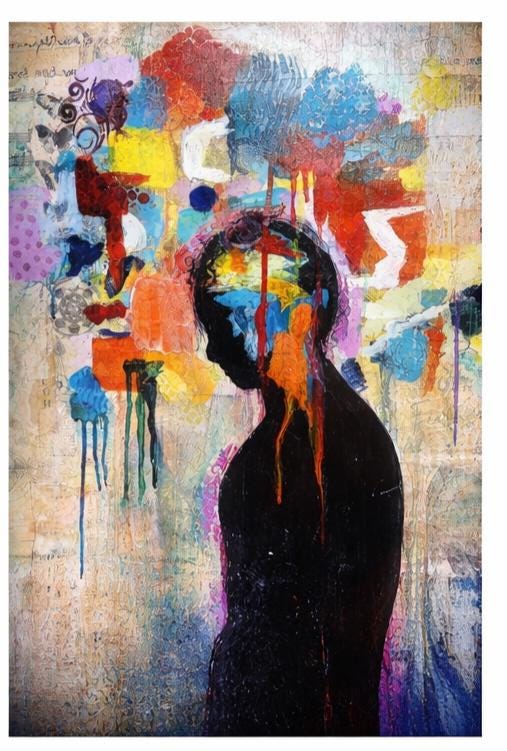 Make It Stop – Abstract Silhouette Art | Emotional Wall Decor Digital Download