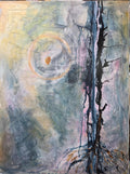 Abstract Roots Painting - Strength Independence Art, Modern Wall Decor, Resilience Growth Artwork,  Gift