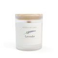 Lavender Botanical Soy Candle | Frosted Jar, Maple Lid, Coconut Wax, Relaxation
