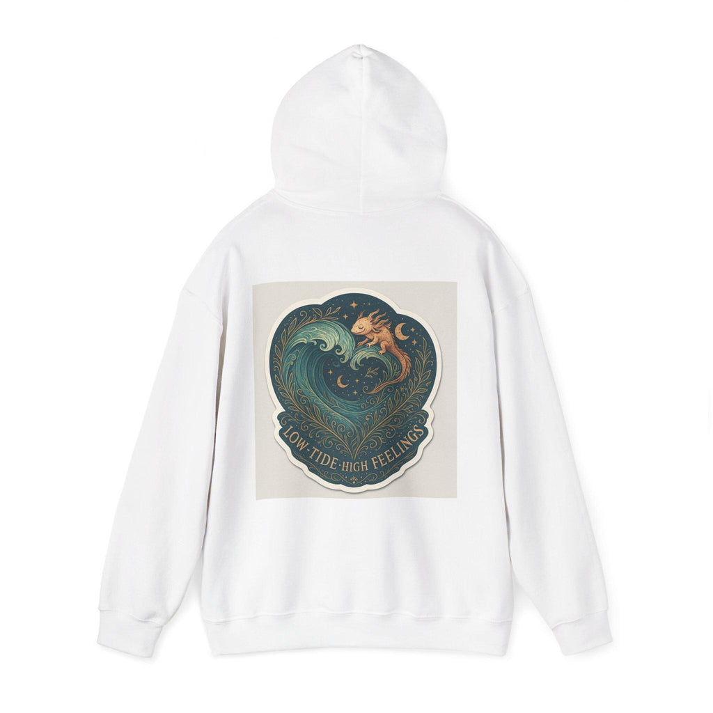 Axolotl Moon Cotton-Blend Hoodie – Unisex Nature Design