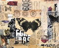 Fragments of Her – Digital Collage Print | Mixed Media Butterfly Art
