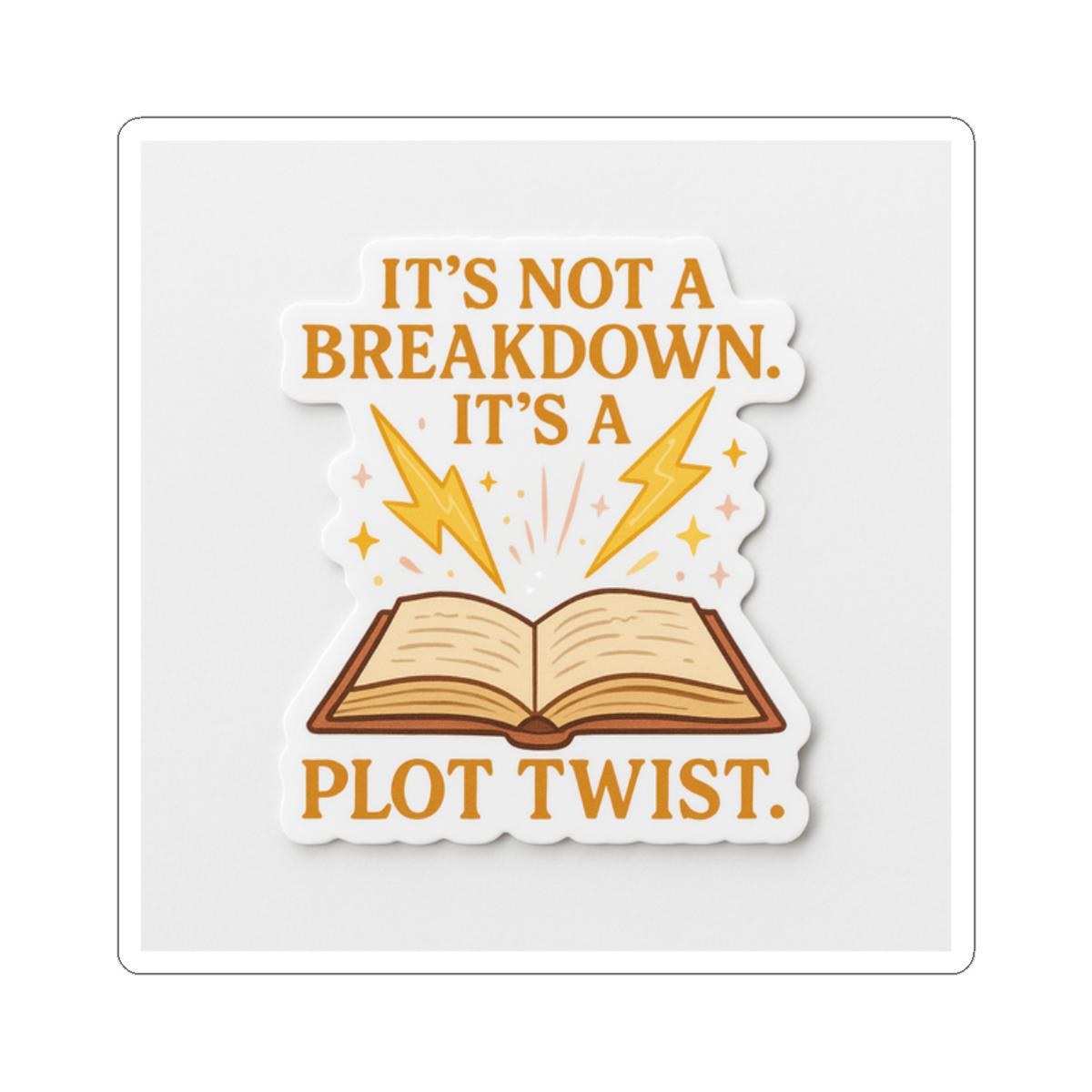 Plot Twist Sticker – Funny Book Lover Gift, Glossy Vinyl