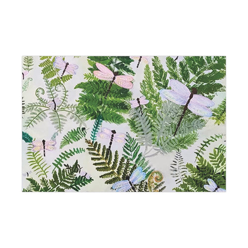 Botanical Dragonfly Gift Wrap, Eco-Friendly Wrapping Paper
