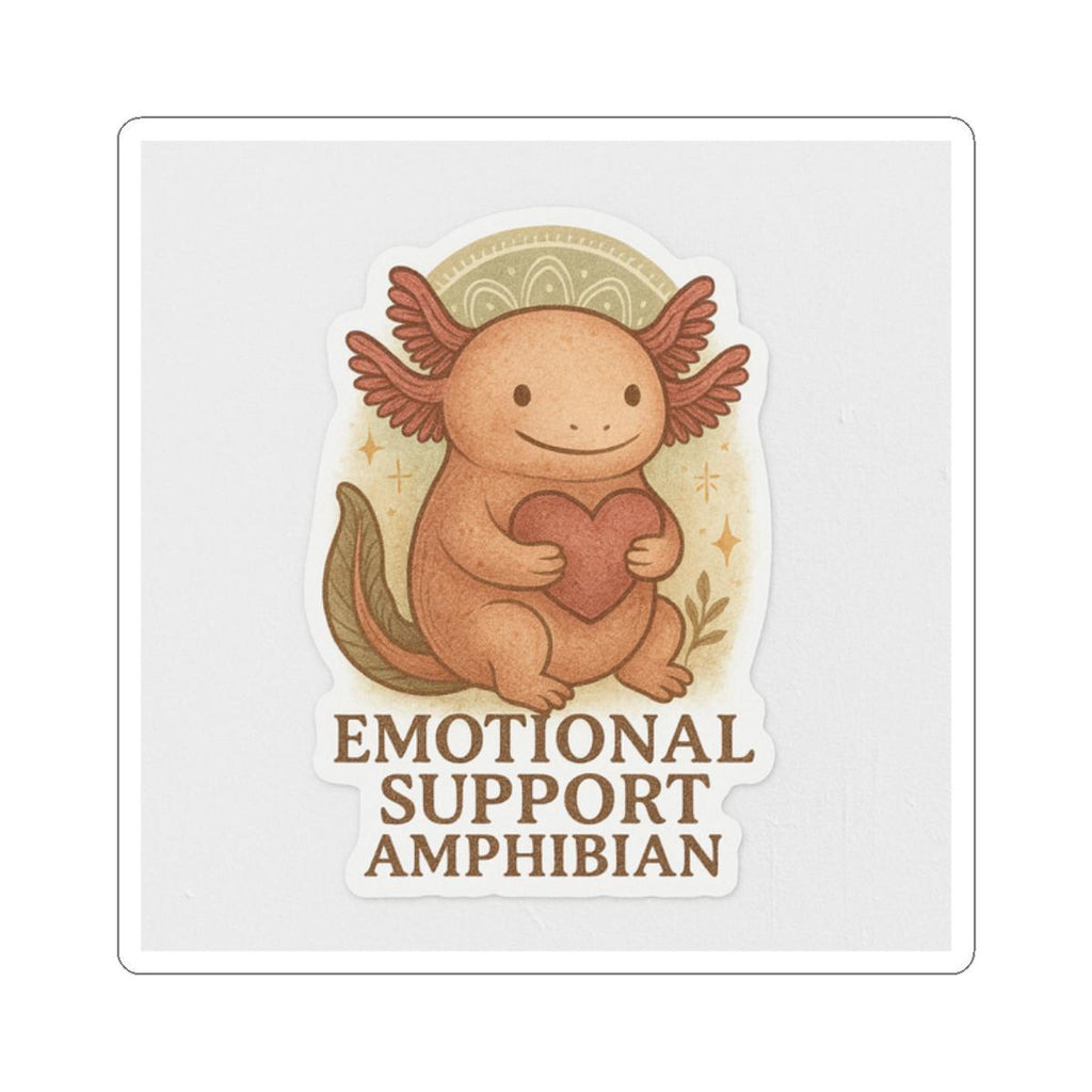 Axolotl Sticker | Emotional Support Amphibian Art, Laptop Decal