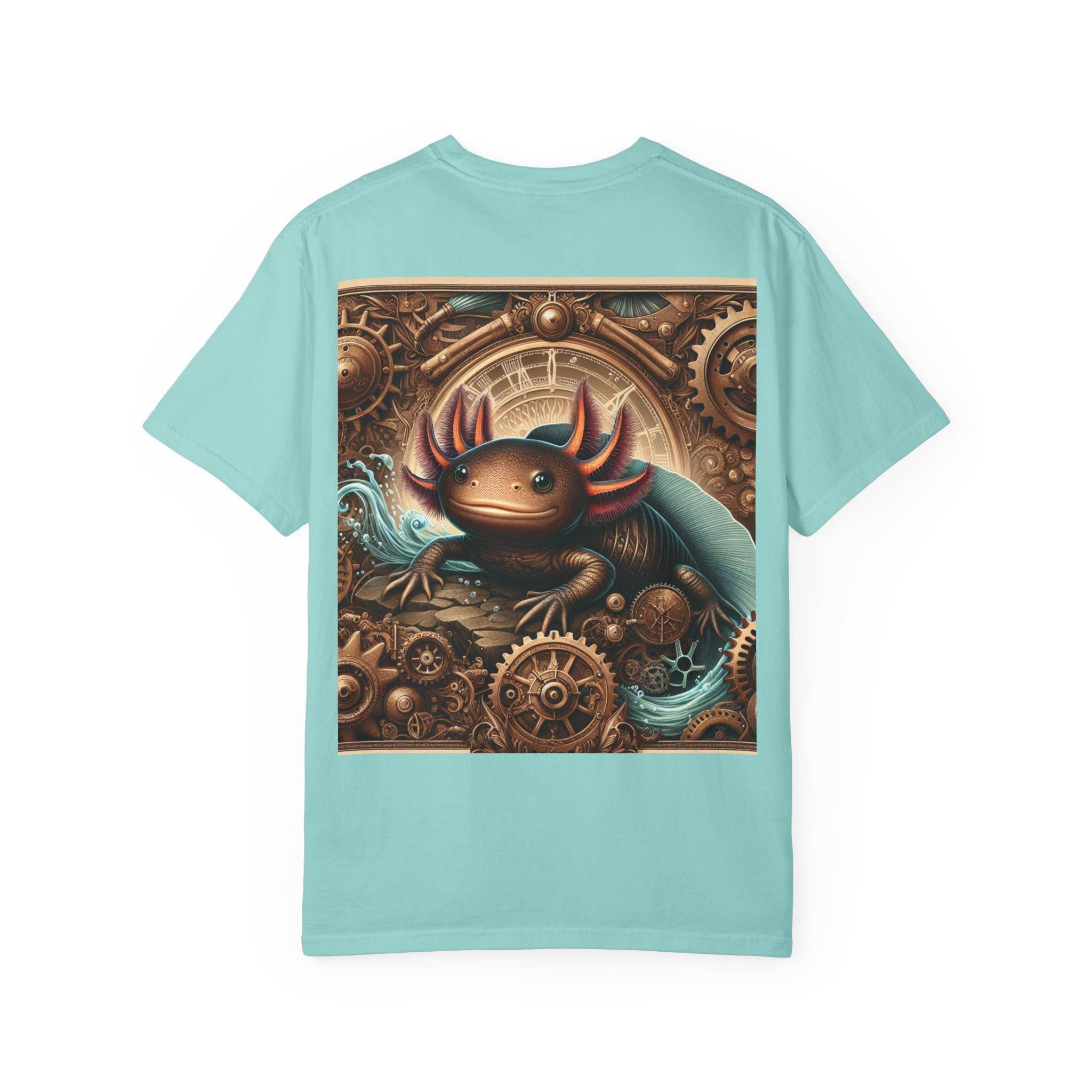 Steampunk Axolotl Graphic T-Shirt, Unisex Vintage Style