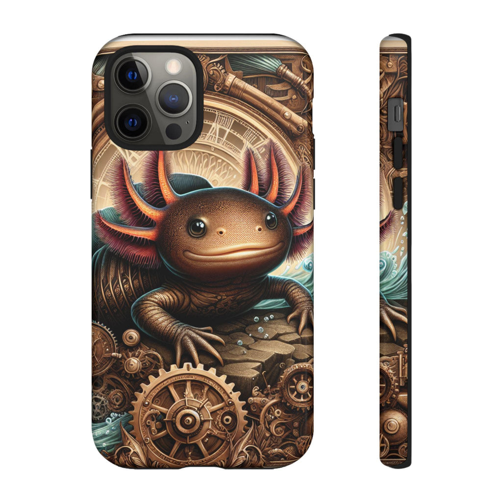 Steampunk Axolotl Protective Phone Case, Animal Cover