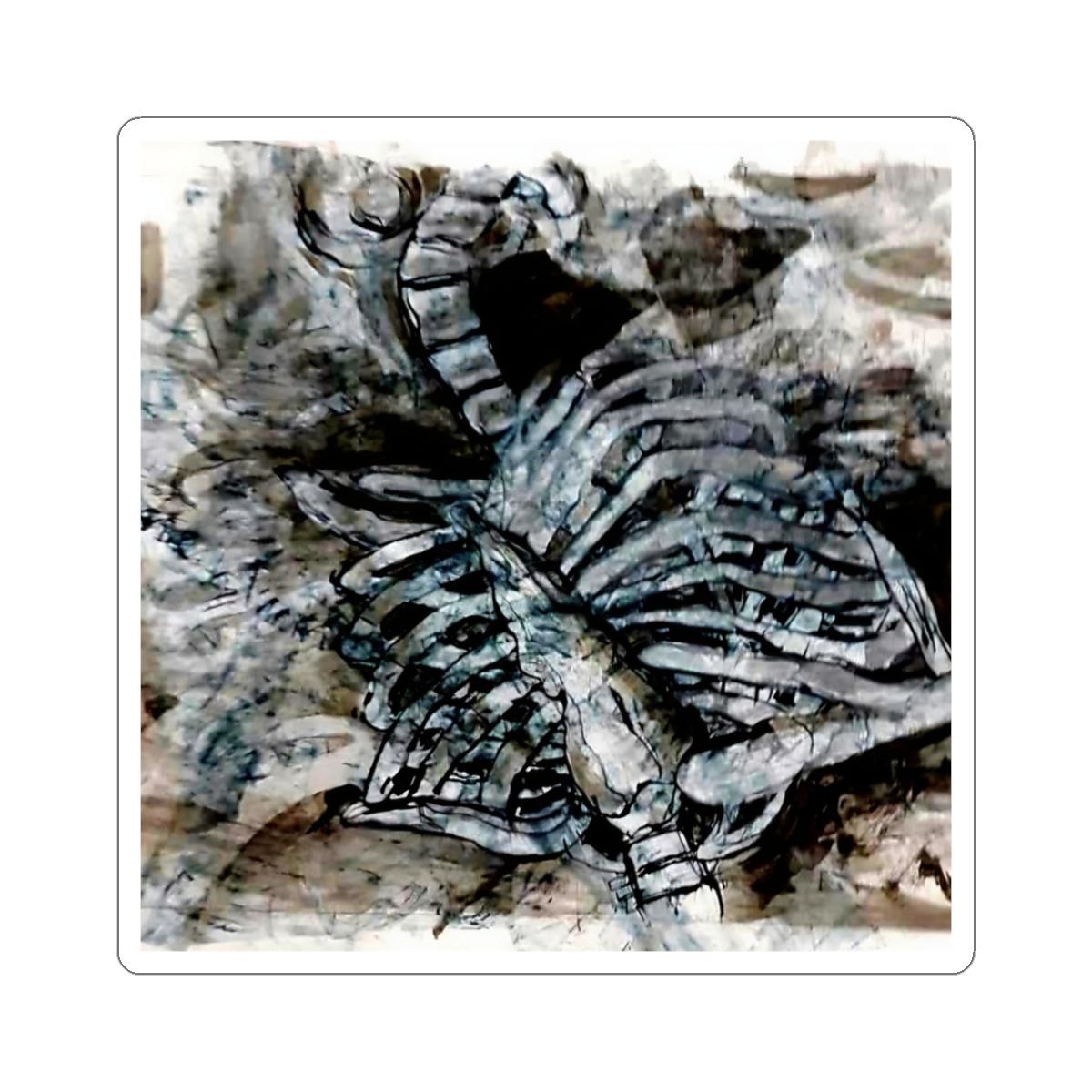 Gothic Scorpion Kiss-Cut Sticker | Dark Art Laptop Decal