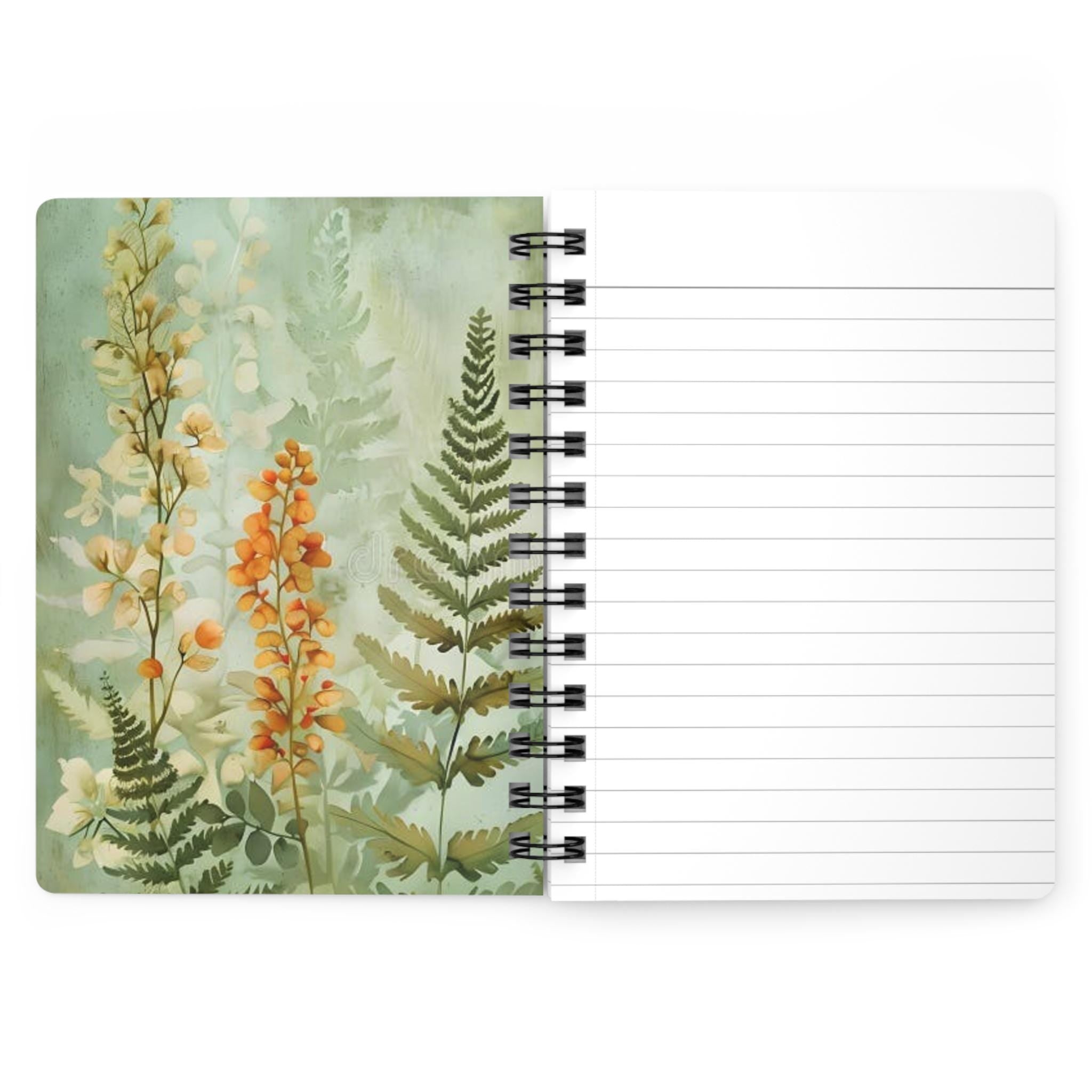 Butterfly Spiral Journal, Vintage Nature Design