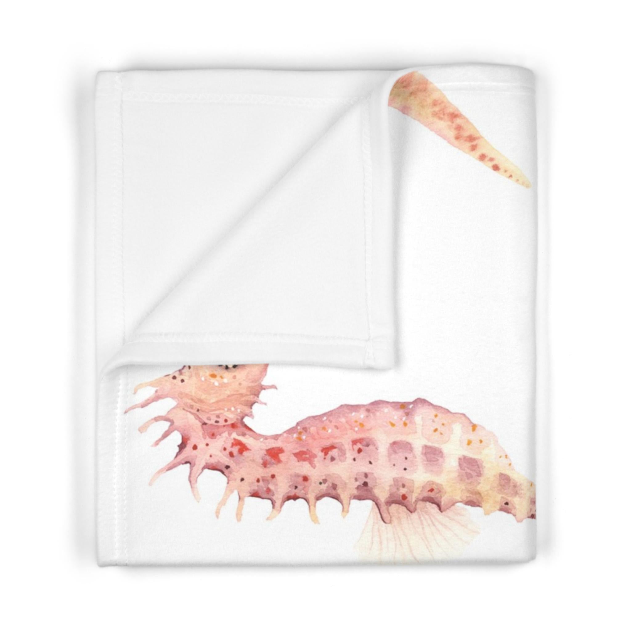 Ocean Fleece Baby Blanket – Nautical Nursery Decor, Coastal Throw