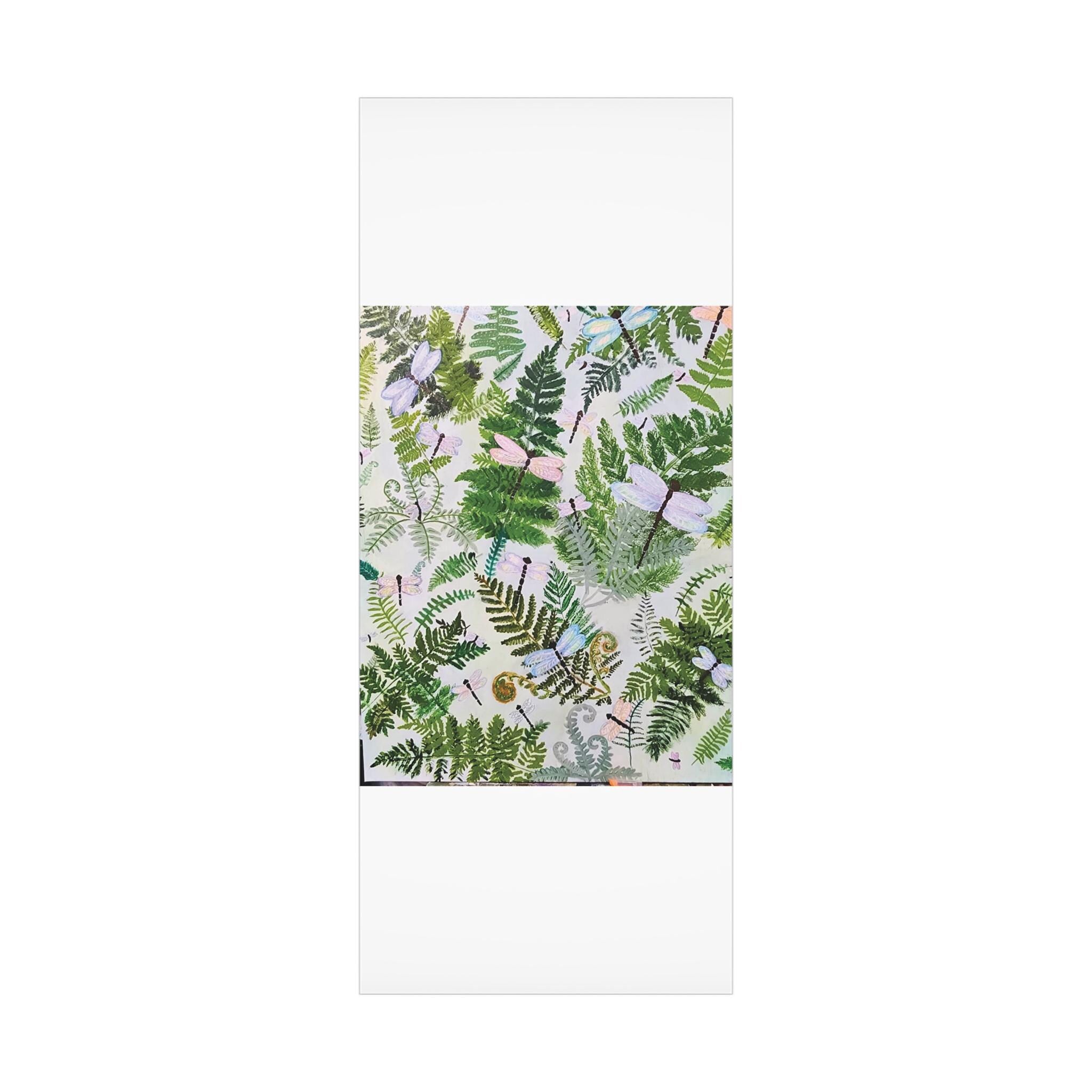 Botanical Dragonfly Gift Wrap, Eco-Friendly Wrapping Paper